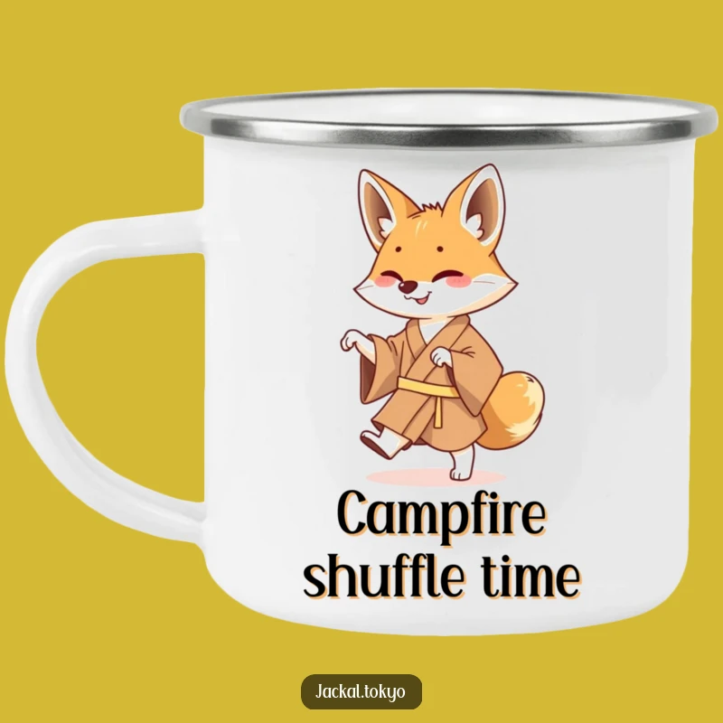 Funny Jackal Kimono Camp Mug: Coffee and Dance Around the Fire