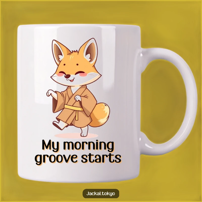 Funny Jackal Kimono Dance Mug: A Hilarious Gift for Dance Lovers
