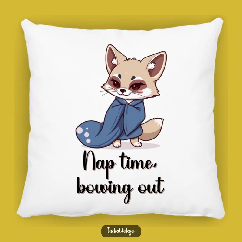 Funny Kawaii Jackal Kimono Pillow - Elegant Comfort, Perfect Gift