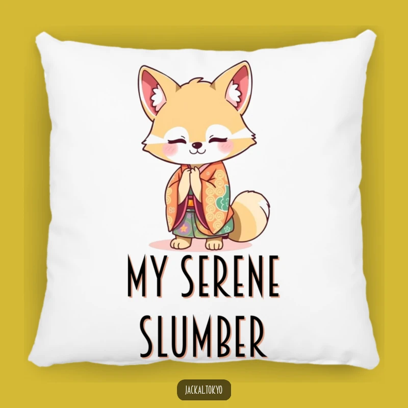 Soft Funny Kawaii Jackal Kimono Pillow: Graceful Comfort, Adorable Funny Gift