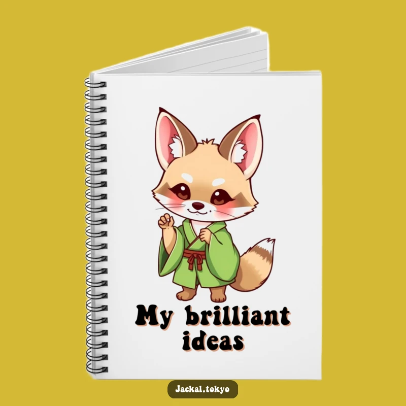 Funny Jackal Kimono Notebook: Cute Pose Journal, Perfect Humorous Stationery Gift