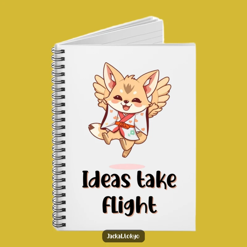 Funny Kawaii Jackal Leaping Notebook: Festive Ideas, Perfect Funny Gift for Creators