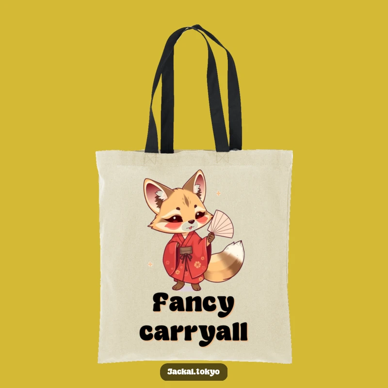 Funny Jackal Fan Kimono Tote Bag - Carry Artistry & Flair Gift
